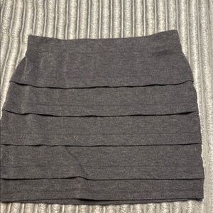 Chic Charcoal Mini Skirt